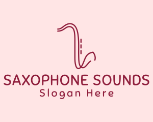 Saxophone Line Art logo