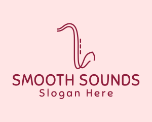 Saxophone Line Art logo