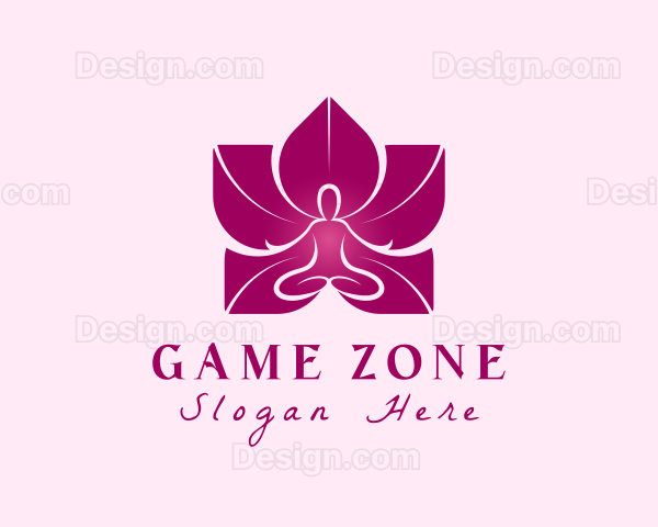 Pink Wellness Flower Logo