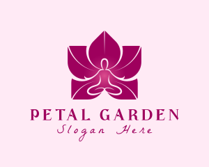 Pink Wellness Flower logo design