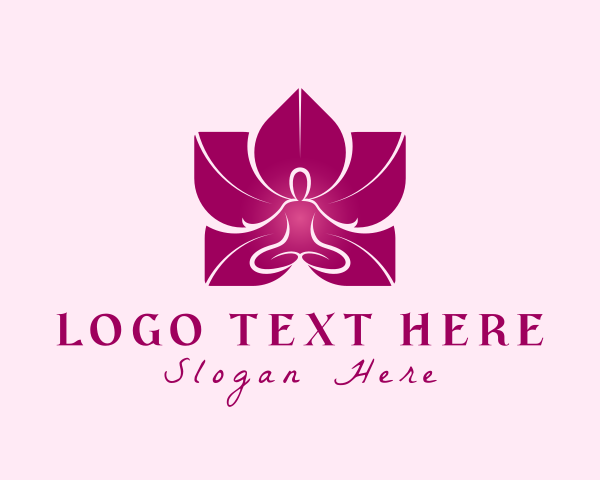 Pink Wellness Flower logo