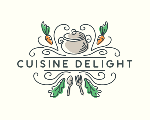 Cooking Pot Caserole logo design