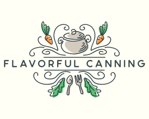 Cooking Pot Caserole logo design