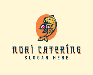 Seafood Sushi Restaurant logo design