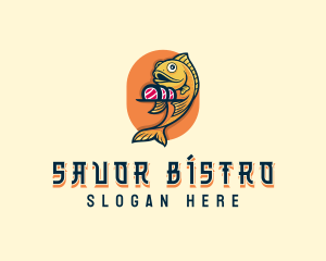 Seafood Sushi Restaurant logo design