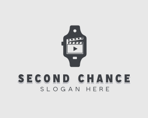 Clapperboard Movie Watch logo design