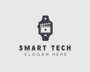 Clapperboard Movie Watch logo design