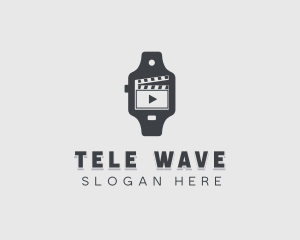 Clapperboard Movie Watch logo design