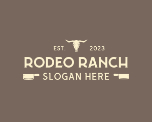 Rodeo Bull Ranch logo design