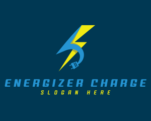 Power Lightning Electricity logo design