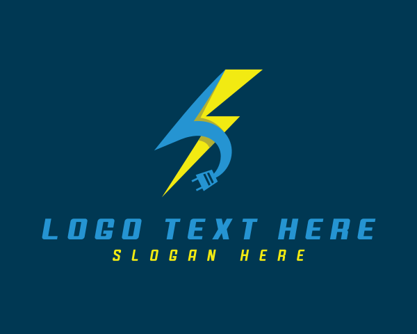 Lightning logo example 1