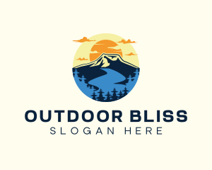 Mountain Lake Adventure logo design