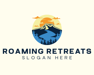 Mountain Lake Adventure logo design