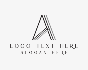 Geometric Minimalist Letter A logo