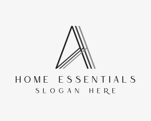 Geometric Minimalist Letter A logo design