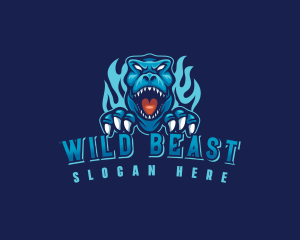 Wild Dinosaur Beast logo design