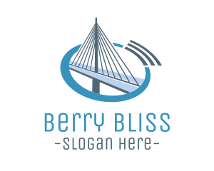 Blue Cable Bridge logo design