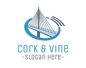 Blue Cable Bridge logo design