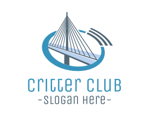 Blue Cable Bridge logo design