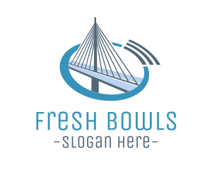 Blue Cable Bridge logo design