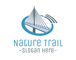 Blue Cable Bridge logo design