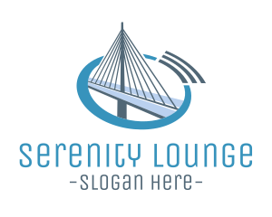 Blue Cable Bridge logo design