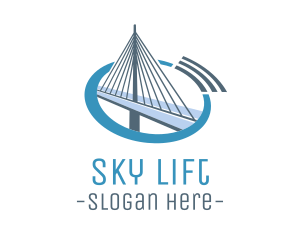 Blue Cable Bridge logo design