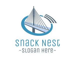 Blue Cable Bridge logo design