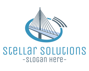 Blue Cable Bridge logo design