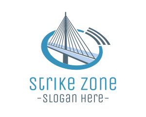 Blue Cable Bridge logo design