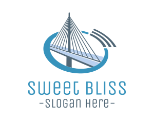 Blue Cable Bridge logo design