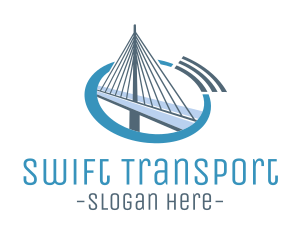 Blue Cable Bridge logo design