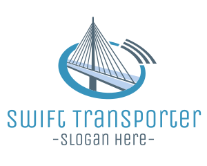 Blue Cable Bridge logo design