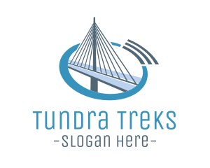 Blue Cable Bridge logo design