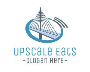 Blue Cable Bridge logo design