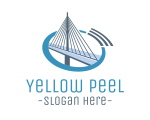 Blue Cable Bridge logo design