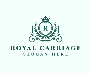 Royal Crown Wreath Boutique logo design