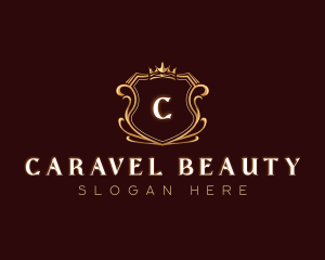 Premium Crown Shield logo design