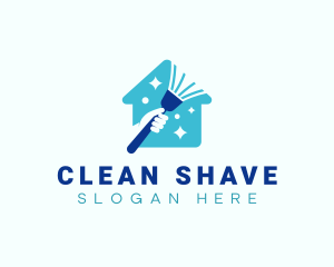 Broom Clean Sweeping logo design