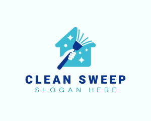 Broom Clean Sweeping logo