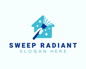 Broom Clean Sweeping logo design