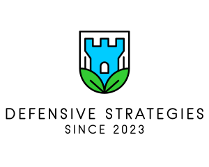 Eco Castle Defense logo design