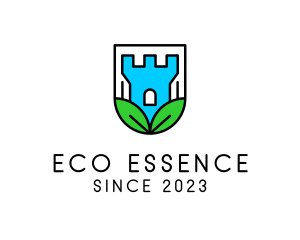 Eco Castle Defense logo design