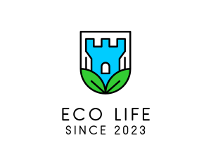 Eco Castle Defense logo design