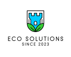 Eco Castle Defense logo design