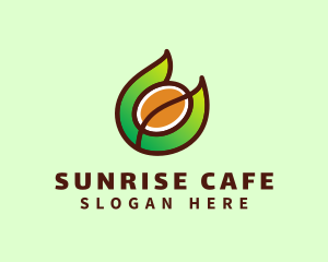 Eco Coffee Cafe logo design