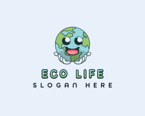 Earth Eco Globe logo design