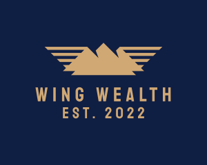 Travel Mountain Wings logo design