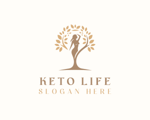 Woman Eco Wellness logo design