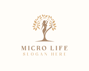 Woman Eco Wellness logo design